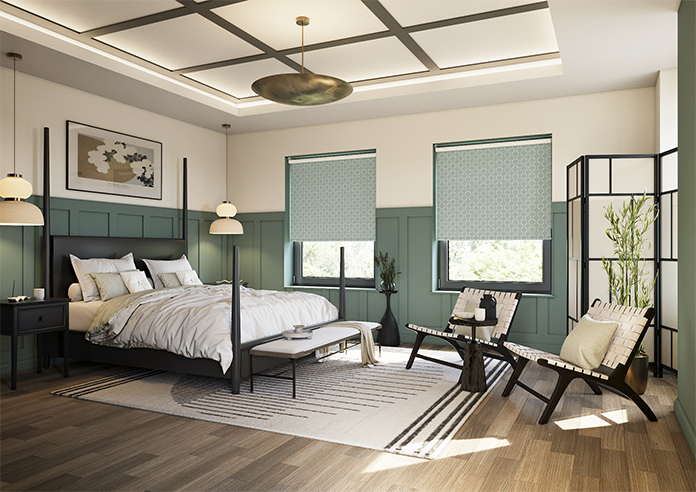 Gianna, Antique Blue - Twist&Fit Roller Blind - Image 7